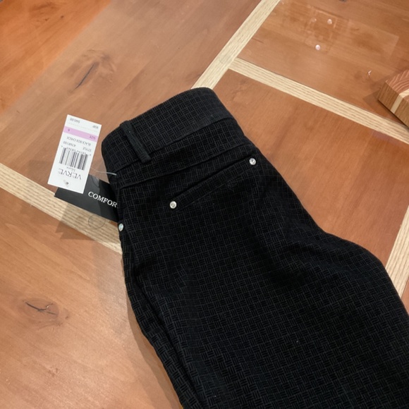 Black corduroy textured pants Verve Comfort waist - Picture 3 of 4